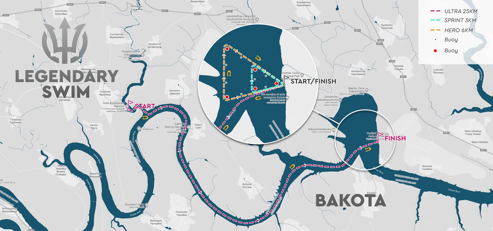 Bakota Swim 2022 Map