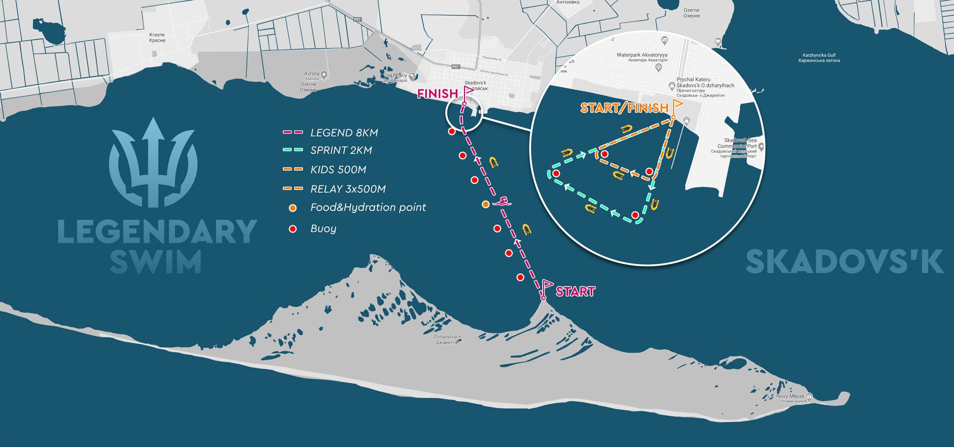 DZHA Swim 2022 Map