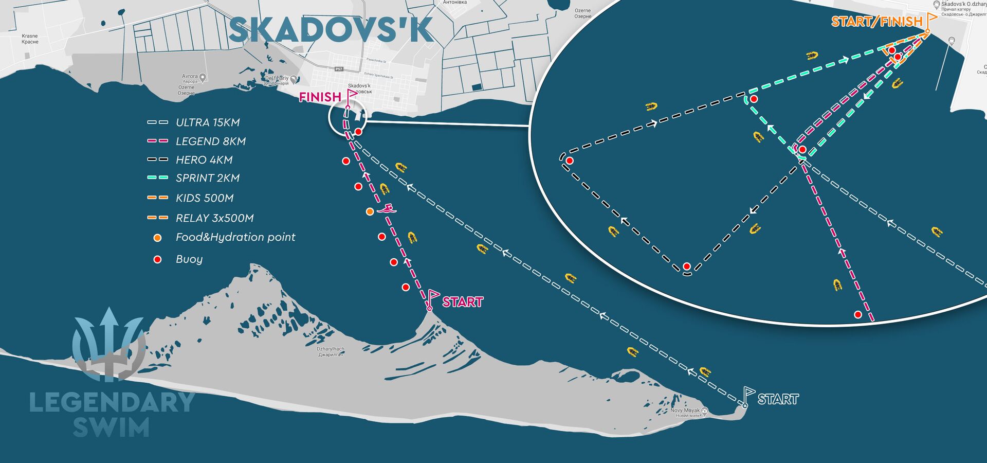 DZHA Swim 2022 Map